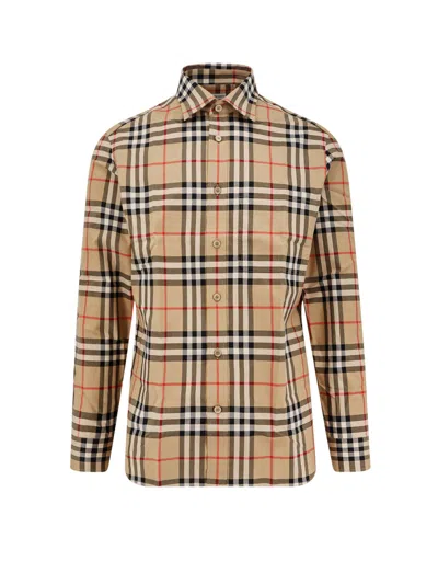 Burberry In Cotton With Vintage Check Pattern In Gold