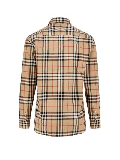 Burberry In Cotton With Vintage Check Pattern In Gold