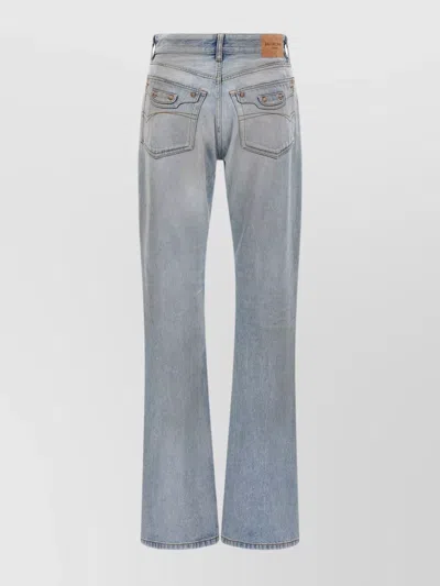 Balenciaga Urban Denim Trousers Five-pocket Design In Blue