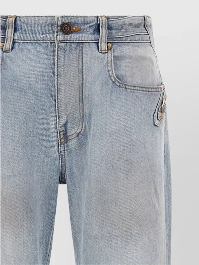 Balenciaga Urban Denim Trousers Five-pocket Design In Blue