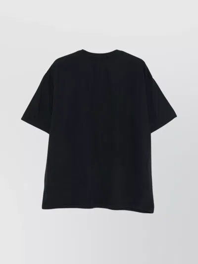 Rhude Crew Neck Short Sleeve Graphic Print T-shirt In Black