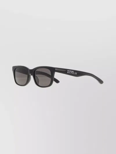 Balenciaga Rectangular Frame Sunglasses Dark Lenses In Black