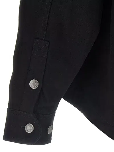 Carhartt Work In Progress Everson Denim Trucker Jacket In Black