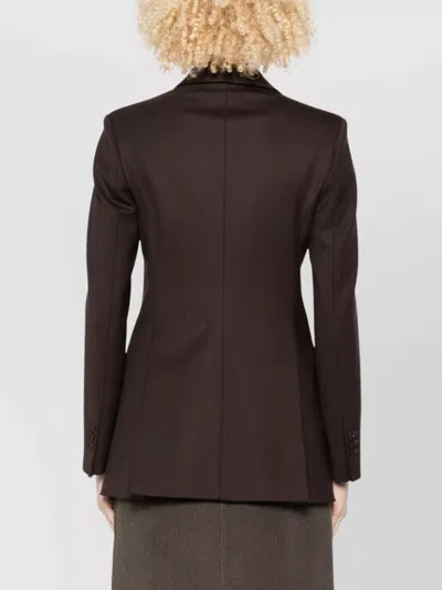 P.a.r.o.s.h P. A.r. O.s. H. Double Breasted Jacket In Brown