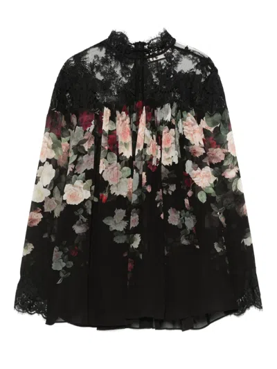 Zimmermann Blusa Hypnotic In Crepe Stampato  Donna In Black