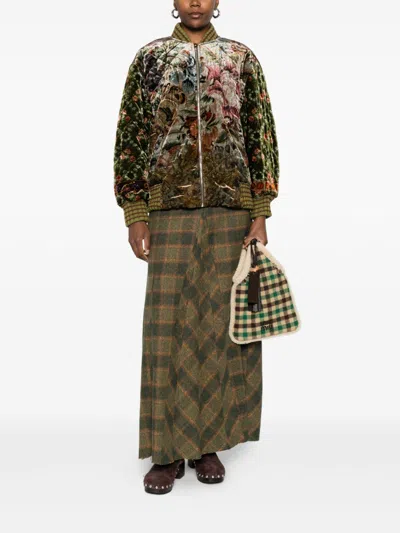 Pierre-louis Mascia Pierre Louis Mascia Printed Silk Blend Bomber Jacket In Multi