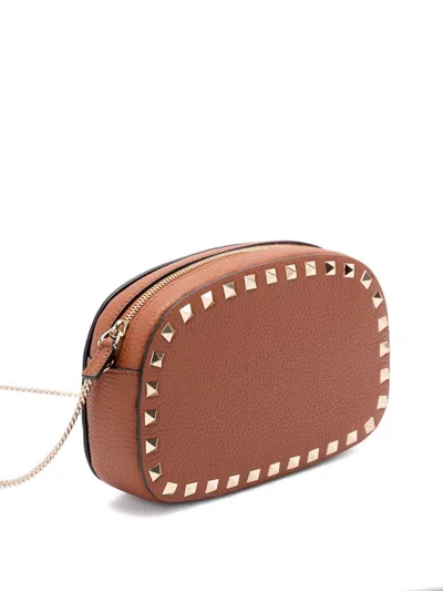 Valentino Studded Leather Crossbody Bag With Chain Strap