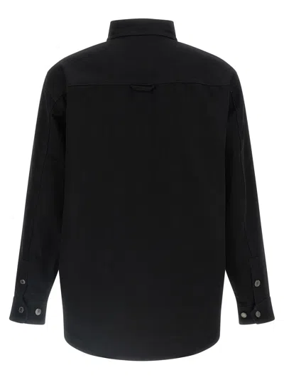 Carhartt Selby Shirt Jac Cotton Canvas Casual Blue In Black