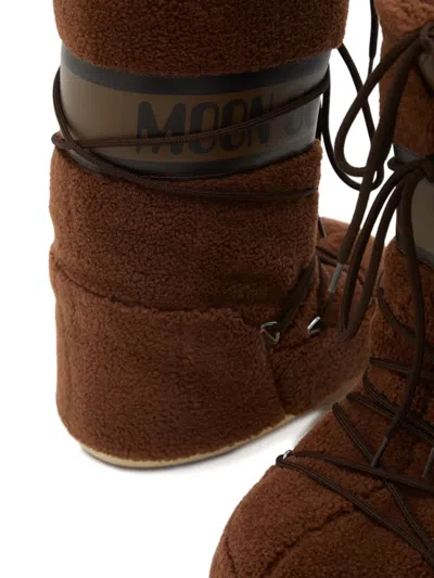 Moon Boot Womens Icon High Fleece S In Brown