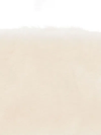 Totême Plush Shearling Wide Headband In White