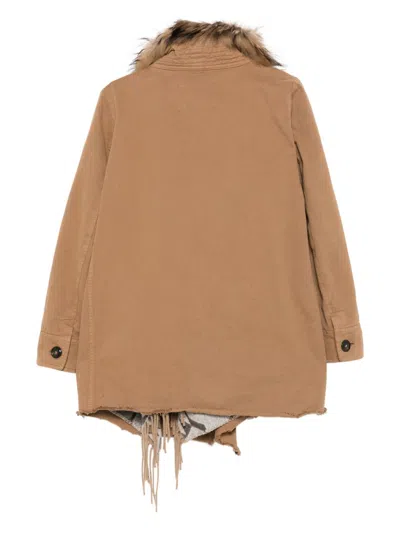 Bazar Deluxe Bazar De Luxe Short Parka Coat In Brown