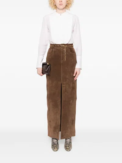 Trame Auree Pleated-panel Shirt In White