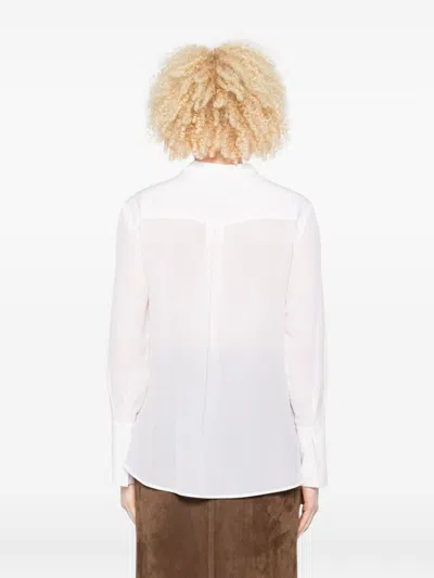 Trame Auree Pleated-panel Shirt In White