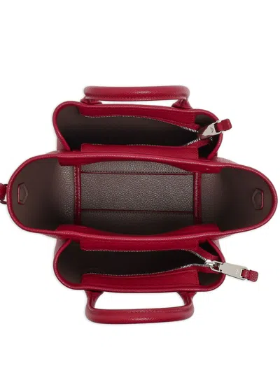 Emporio Armani Top-handle Leather Satchel In Red