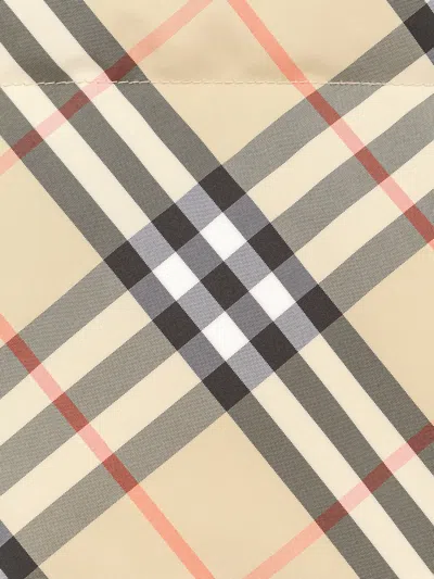 Burberry Reversible Check Puffer Jacket In Neutral