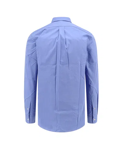 Polo Ralph Lauren Stretch Cotton Shirt In Blue