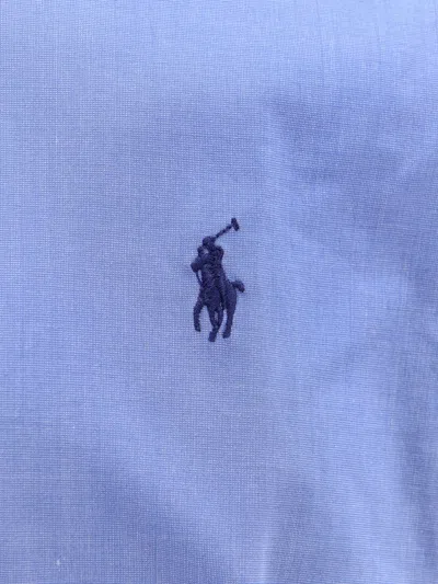 Polo Ralph Lauren Stretch Cotton Shirt In Blue