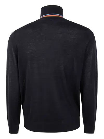 Paul Smith Wool Turtle-neck Sweater In Black