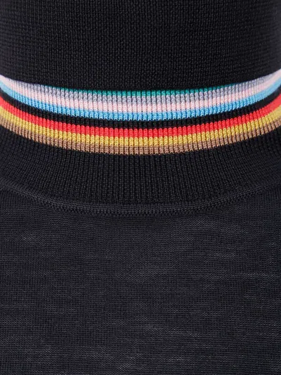 Paul Smith Wool Turtle-neck Sweater In Black