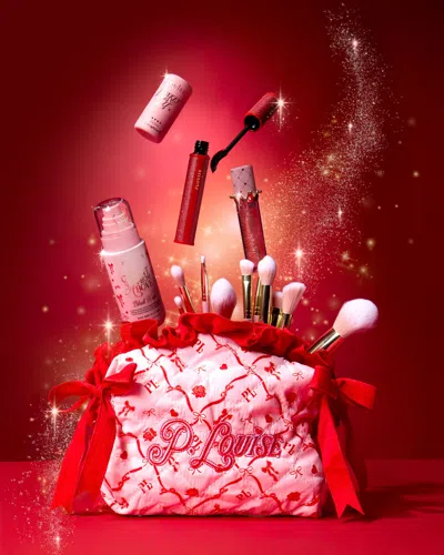 P.louise P. Louise Christmas Bow Makeup Bag In Red