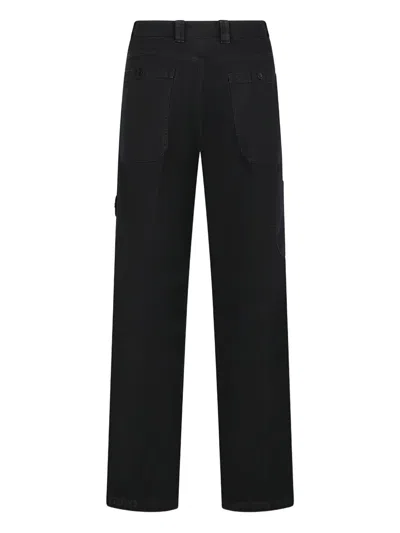 Stone Island Cotton Regular Fit Pants In Black