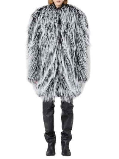 Sportmax "now1234" Ecofur Jacket In Black