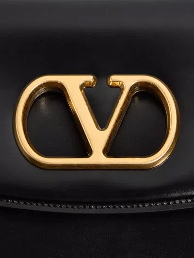 Valentino Vain Bag With Handle In Leather In Black