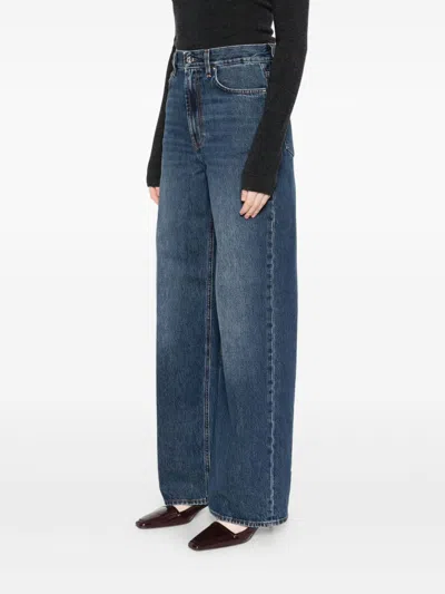 Totême Toteme Wide-leg Cotton Jeans In Blue