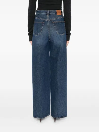 Totême Toteme Wide-leg Cotton Jeans In Blue