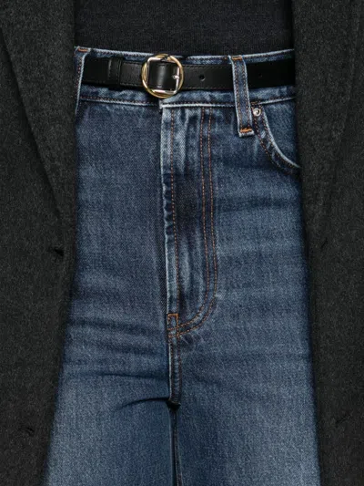 Totême Toteme Wide-leg Cotton Jeans In Blue