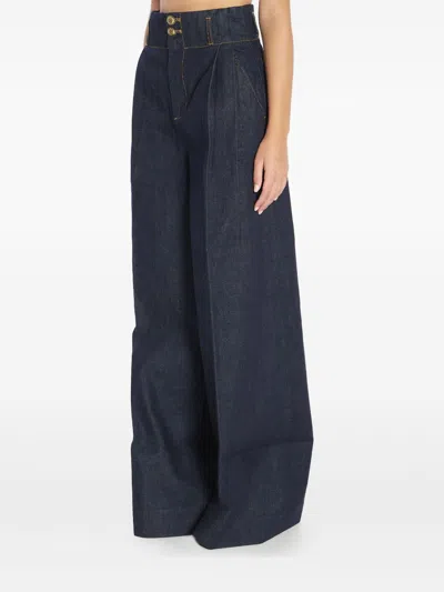 Zimmermann Denim Hypnotic Wide-leg Jeans In Black