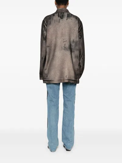 Avant Toi Women Wool And Cashmere Blend Shirt In Brown