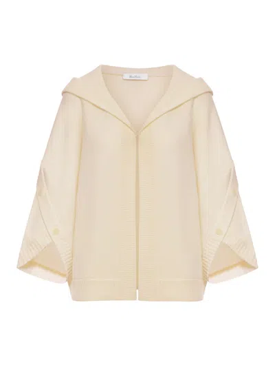 Max Mara Wool And Cashmere Cardigan In Brown