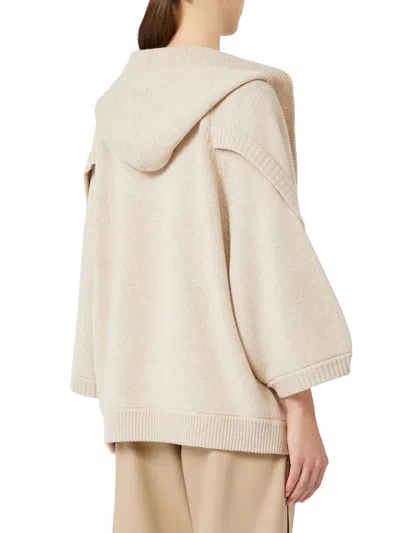 Max Mara Wool And Cashmere Cardigan In Brown