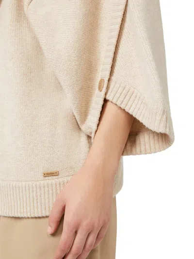 Max Mara Wool And Cashmere Cardigan In Brown