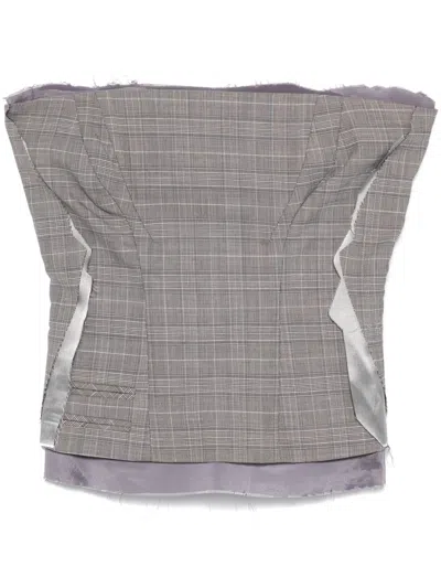 Ottolinger Wool Blend Corset In Gray