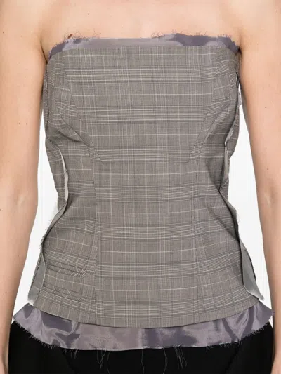 Ottolinger Wool Blend Corset In Gray