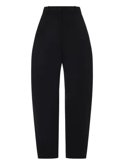 Givenchy Women Black Wool Wide-leg Pant In Black