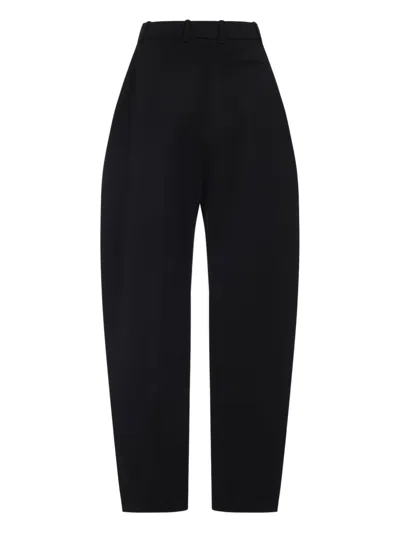 Givenchy Women Black Wool Wide-leg Pant In Black