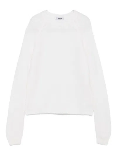 Base Wool Crewneck Sweater In White