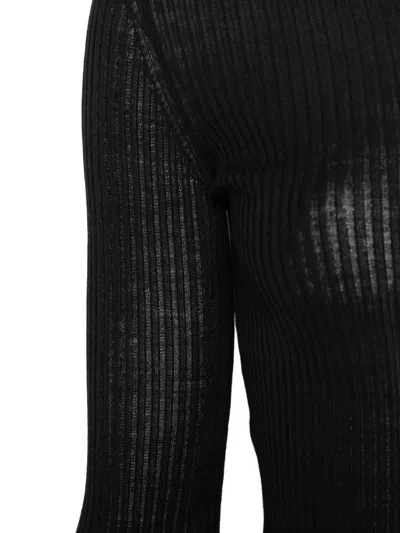 Mrz Wool Crewneck Sweater In Black