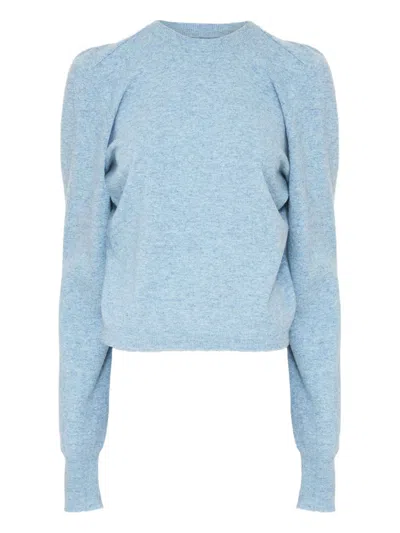 Maison Margiela Long Sleeve Knit Sweater With Crew Neck In Multi