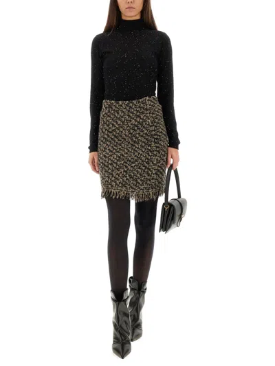 Fabiana Filippi Wool Jersey. In Black