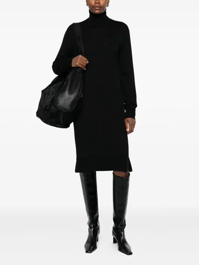 Totême Toteme Wool Turtle-neck Midi Dress