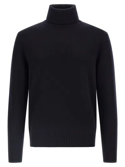 Ballantyne Wool Turtleneck Sweater In Black