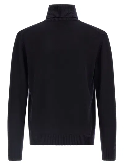 Ballantyne Wool Turtleneck Sweater In Black
