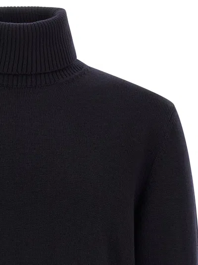 Ballantyne Wool Turtleneck Sweater In Black