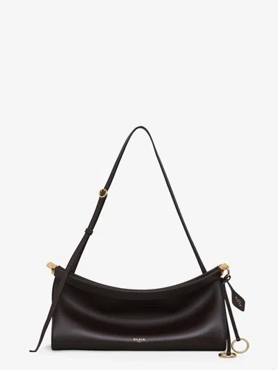 Alaïa Alaia Goatleather Shoulder Bag In Black