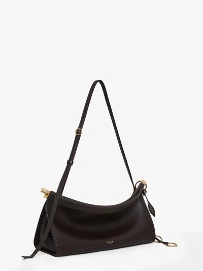 Alaïa Alaia Goatleather Shoulder Bag In Black