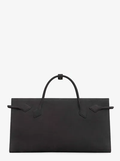 Alaïa Le Teckel Nubuck Leather Tote Bag In Multi